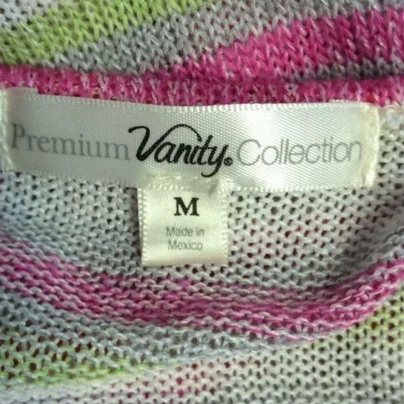 Premium Vanity Collection Rainbow Floral knit medium Blouse - Picture 6 of 6